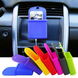 Maxbell Car Air Vent Mobile Phone Pouch Debris Storage Bag Pocket With Hook Yellow