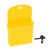 Maxbell Car Air Vent Mobile Phone Pouch Debris Storage Bag Pocket With Hook Yellow