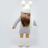 Maxbell Doll Clothes Dress Hat Scarf for 18inch Doll
