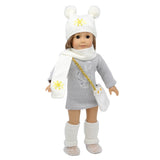 Maxbell Doll Clothes Dress Hat Scarf for 18inch Doll