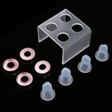 Maxbell Lipstick Ring Mold Holder Lip Balm DIY Mould Crafts Tools Set Rose Red-Beak