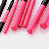 Maxbell Makeup Brushes Set Concealer/Lip/Eyebrow Line/Powder/Foundation Brush Tool Rose Red