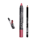 Maxbell Long Lasting Waterproof Black Eyeliner Pencil+Lipstick Pen+Pencil Sharpener 01