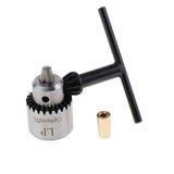 Maxbell 3Pcs Motor Drill Chuck Clamp 0.3-4mm Shaft Connecting Rod & T Wrench 3.17mm