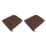 Maxbell 2PCS Universal Automobile Rearview Mirror Dust /Snow Cover Waterproof Brown