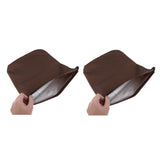 Maxbell 2PCS Universal Automobile Rearview Mirror Dust /Snow Cover Waterproof Brown
