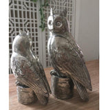 Maxbell Resin Craft Garden Sculpture Owl Statue Home Lawn Ornaments 10 x 7 x 20 cm