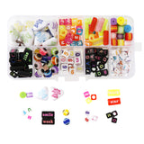 Maxbell 220 Pieces Alphabet Beads DIY Letter Beads For Jewelry Craft Colored Letters