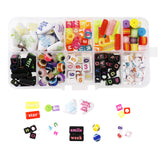 Maxbell 220 Pieces Alphabet Beads DIY Letter Beads For Jewelry Craft Colored Letters