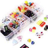 Maxbell 220 Pieces Alphabet Beads DIY Letter Beads For Jewelry Craft Colored Letters