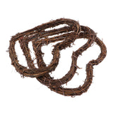 Maxbell natural rattan love heart wreath garland for wedding party christmas  20cm