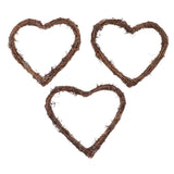 Maxbell natural rattan love heart wreath garland for wedding party christmas  20cm