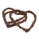 Maxbell natural rattan love heart wreath garland for wedding party christmas  20cm