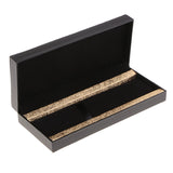 Maxbell Black Gift Box Storage Case with Lids for Jewelry Pen Gift Displays Gold