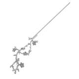 Maxbell Flower Hair Pin Hair Stick Chopstick for Women Long Hair Accessories White K