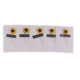 Maxbell 5Pcs Handmade Cards with Dried Flowers DIY Envelopes for All Occasions E