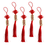 Maxbell Hand-knitted chinese knot charms pendants lucky coins for decoration 250mm