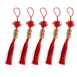 Maxbell Hand-knitted chinese knot charms pendants lucky coins for decoration 250mm