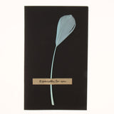 Maxbell 10pcs Handmade Feather Greeting Card Thank You Cards Invitation Light Blue