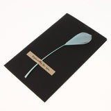 Maxbell 10pcs Handmade Feather Greeting Card Thank You Cards Invitation Light Blue