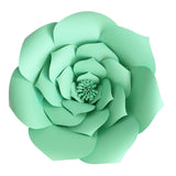 Maxbell Rose Paper Flower Backdrop Wall DIY Birthday Wedding Party Decor DIY Light Green