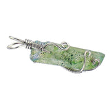 Maxbell Unisex Winding Irregular Crystal Gemstone Pendant Jewellery Gift Light Green