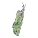 Maxbell Unisex Winding Irregular Crystal Gemstone Pendant Jewellery Gift Light Green