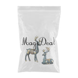 Maxbell Couple Deer Ornament Resin Furnshing Decorations  Blue