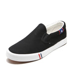 Maxbell Casual Canvas Loafer Flats Slip On Sneaker Shoes Mens EUR 42 Black