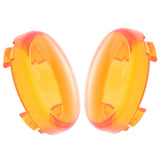 Maxbell 2 Pieces Smoke Lens Turn Signal Light Cover For Harley Dyna Softail Yellow