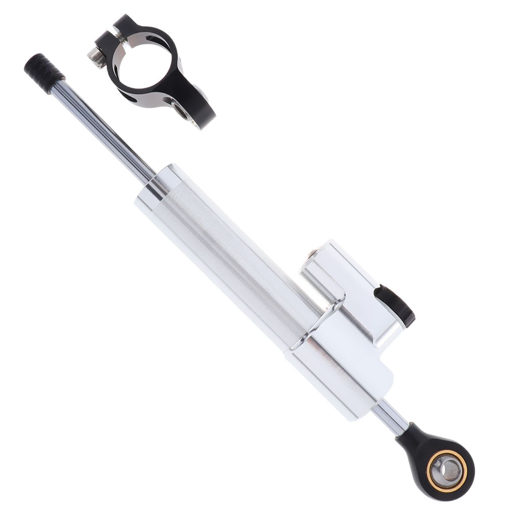 Maxbell Motorcycle Adjustable Steering Damper Silver+Black