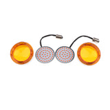 Maxbell 2x Motorcycle LED Amber Front Turn Signal Lights Indicators for Harley