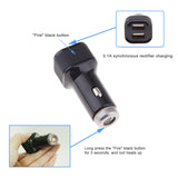 Maxbell Dual USB Fast Quick Car Charger 3.1A Rechargable Flameless lighter Black