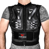 Maxbell Black EVA Sport Vest Chest-Back-Spine Protector Motorcycle Motocross  XXXL