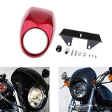 Maxbell Headlight Fairing Custom Visor For Harley Dyna Sportster FX XL Red