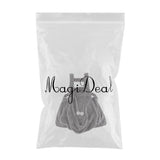 Maxbell Coral Velvet Apron with Pocket for Holding Pets for Kitty Kitten Puppies gray