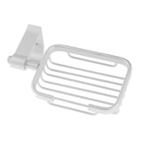 Maxbell Aluminum Soap Dish Holder Wall Mounted for Kitchen Bathroom Shower Silver