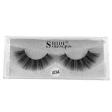 Maxbell 1 Pairs Beauty Natural Makeup Handmade Messy Style Long False Eye Lashes #34