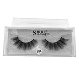 Maxbell 1 Pairs Beauty Natural Makeup Handmade Messy Style Long False Eye Lashes #34