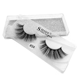 Maxbell 1 Pairs Beauty Natural Makeup Handmade Messy Style Long False Eye Lashes #34