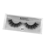 Maxbell 1 Pairs Beauty Natural Makeup Handmade Messy Style Long False Eye Lashes #34