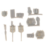 Maxbell 1:35 Scale Resin Kettle & Magazine Clip Model DIY Soldier Scene Accessories