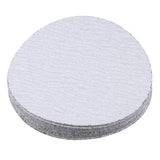 Maxbell 5inch Sand Disk Polish Grind Pad White Sandpaper Sheet 80-800Grit 100Grit