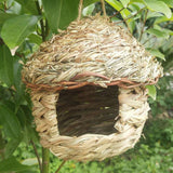 Maxbell Handwoven Straw Bird Nest House Hatching Breeding Grass Cave C Grass House L