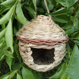 Maxbell Handwoven Straw Bird Nest House Hatching Breeding Grass Cave C Grass House L