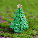 Maxbell Resin Crafts Christmas Figurines Fairy Garden Decor Xmas Tree Light Green