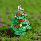 Maxbell Resin Crafts Christmas Figurines Fairy Garden Decor Xmas Tree Light Green