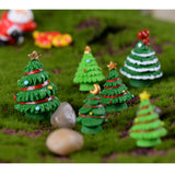 Maxbell Resin Crafts Christmas Figurines Fairy Garden Decor Xmas Tree Light Green