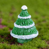 Maxbell Resin Crafts Christmas Figurines Fairy Garden Decor Xmas Tree Light Green