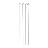 Maxbell 4pcs DIY Beading Needles Metal Weaving Crochet Hooks for Jewelry Making 0.8mm